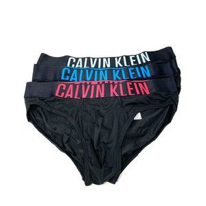 Calvin Klein 3 Hip Brief Microfiber Black Logo Men